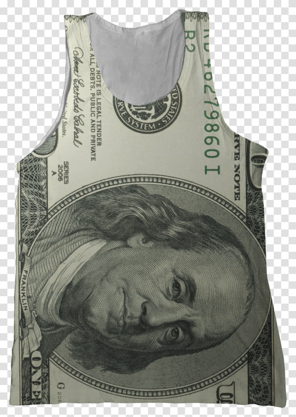 Benjamins 100 Dollar Bill Tank Top Money Design Phone Cases, Person, Human, Coin Transparent Png