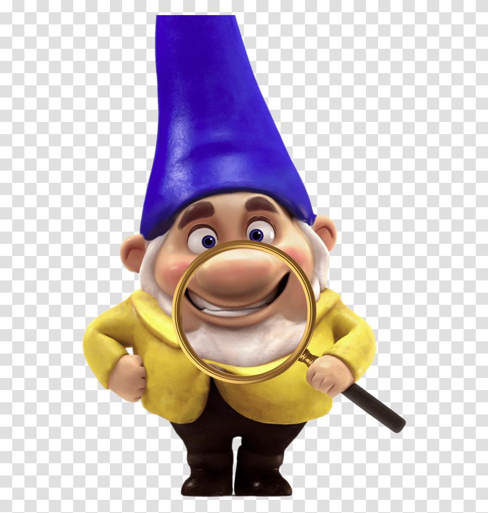 Benny The Garden Gnome Sherlock Gnomes Matt Lucas, Person, Human, Magnifying, Finger Transparent Png