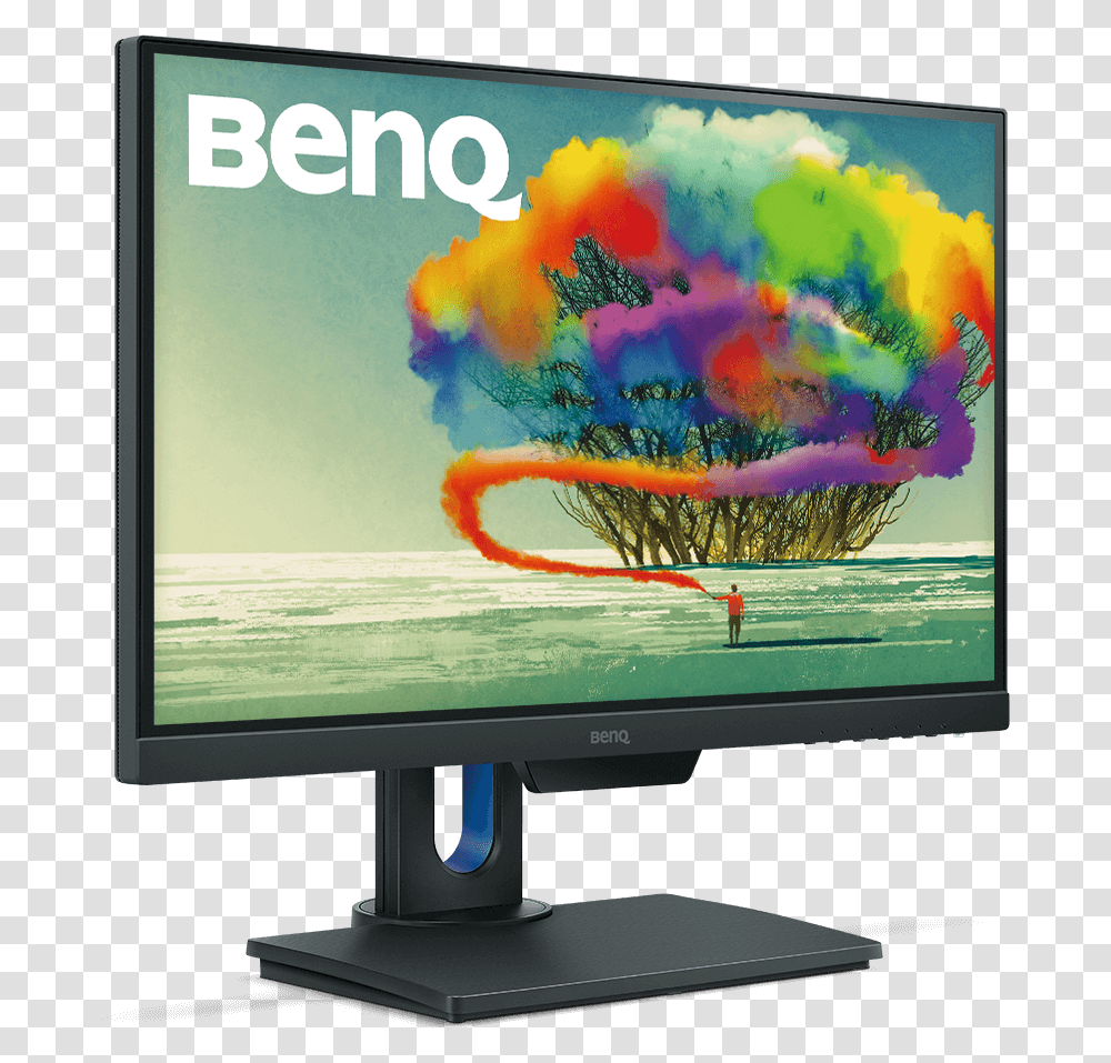 Benq Designer Pd2710qc Benq 4k 27 Inch Monitor, Screen, Electronics, LCD Screen, Person Transparent Png