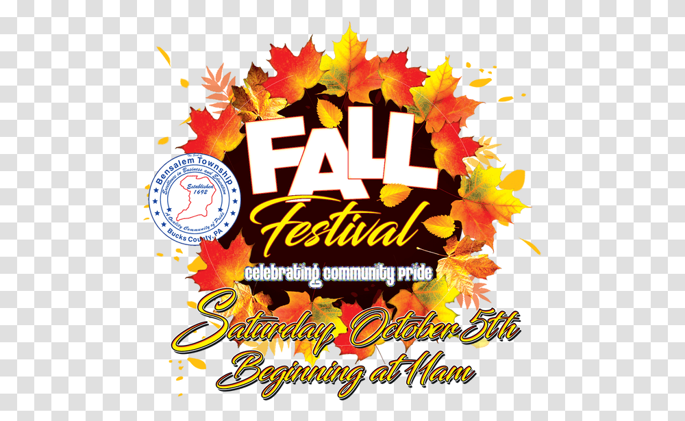 Bensalem Fall Festival 2019, Leaf, Plant, Advertisement, Poster Transparent Png