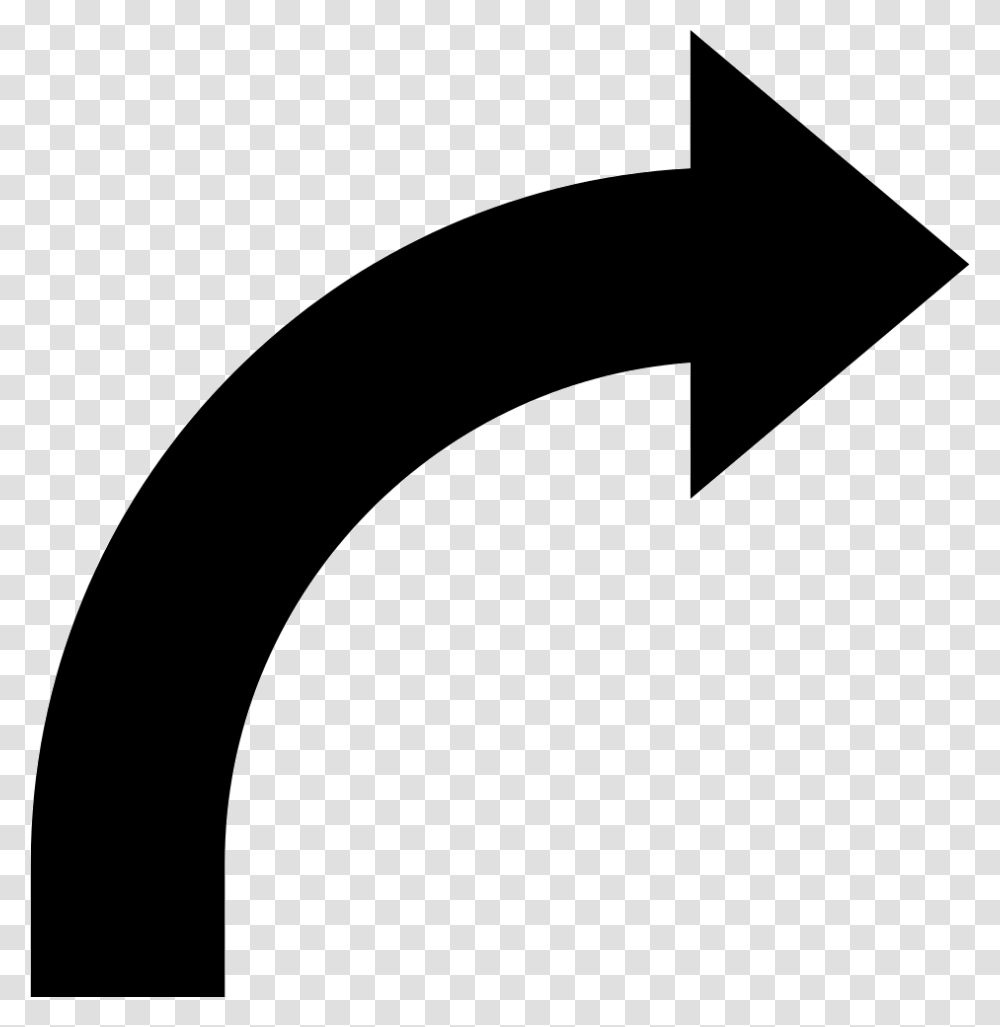 Bent Arrow Curved Arrow Icon, Axe, Tool, Logo Transparent Png