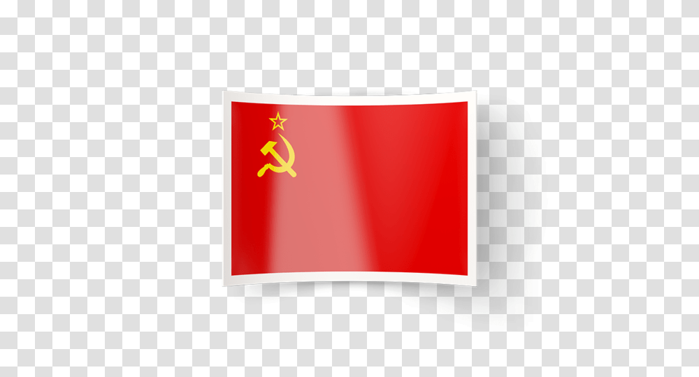 Bent Icon Illustration Of Flag Of Soviet Union, Label, Business Card Transparent Png