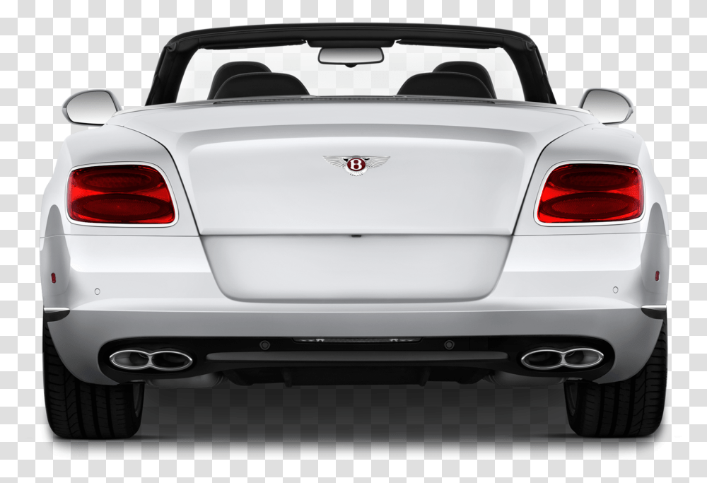 Bentley Convertible Rear View Bentley Car Back View, Vehicle, Transportation, Cushion, Sports Car Transparent Png