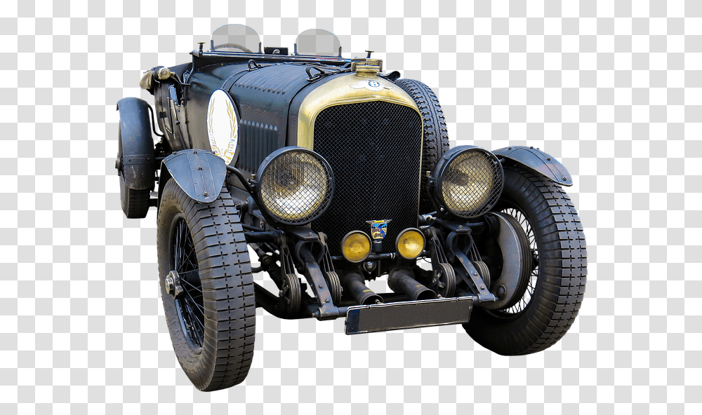 Bentley Vintage Car, Wheel, Machine, Vehicle, Transportation Transparent Png