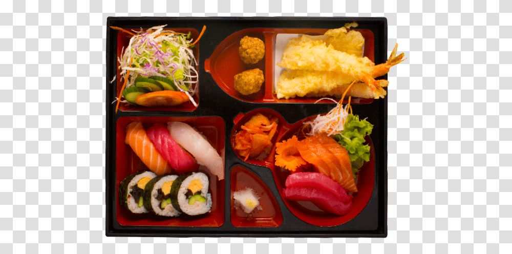 Bento California Roll, Food, Plant, Produce, Sprout Transparent Png