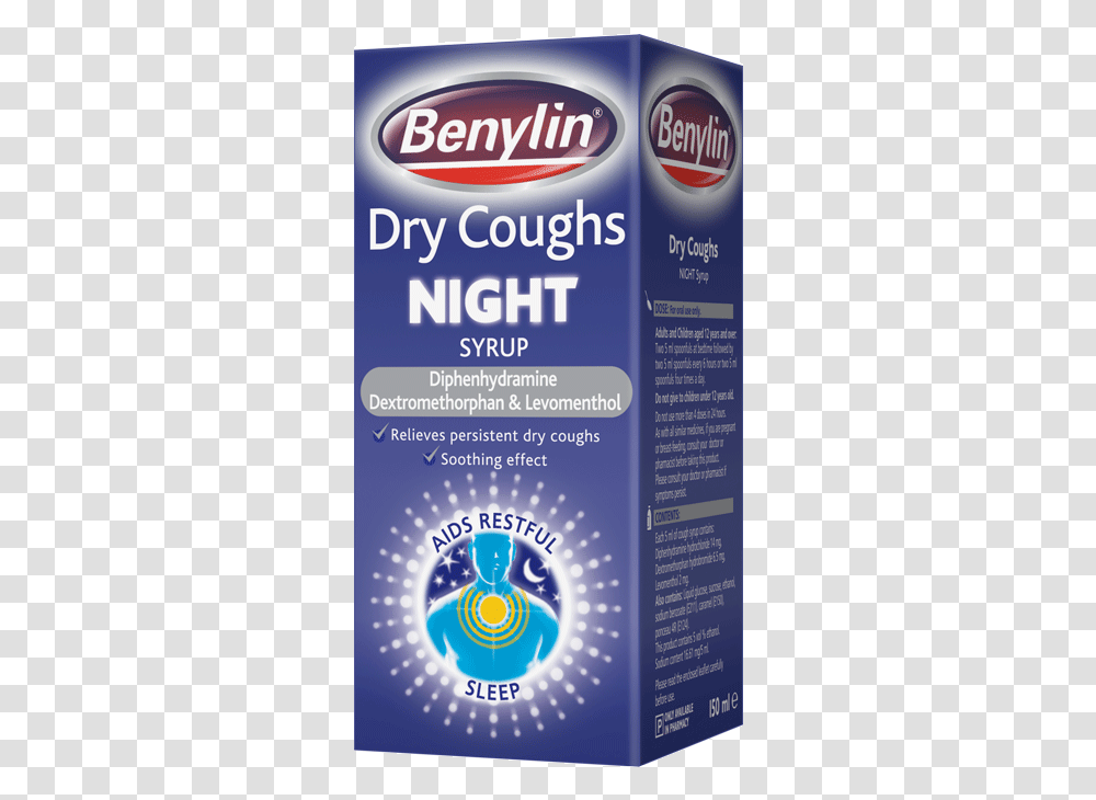 Benylin Dry Coughs Original Benylin Dry Cough Night, Advertisement, Poster, Flyer, Paper Transparent Png