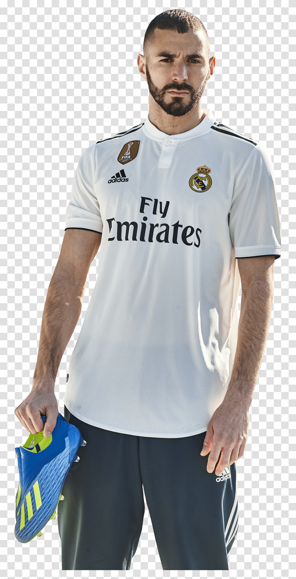Benzema Real Madrid 2018 2019, Apparel, Shirt, Person Transparent Png