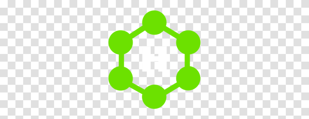 Benzene Ball And Stick, Green, Sphere Transparent Png