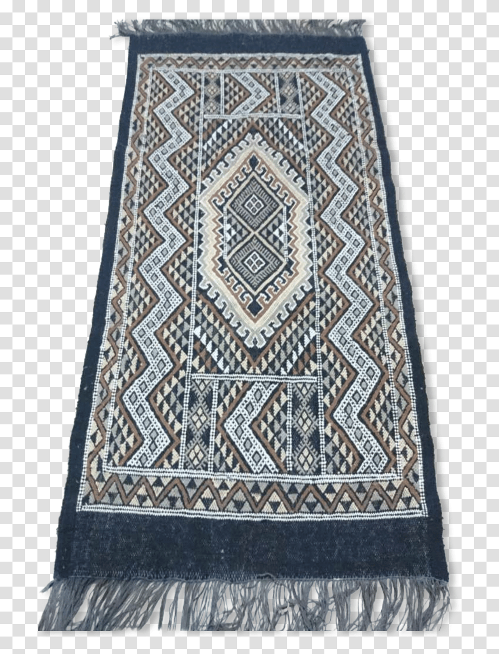 Berber Carpet Handmade In Pure Wool Black 71 X 138 Carpet, Rug Transparent Png