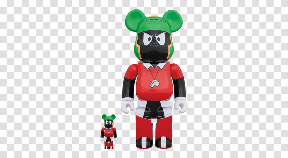 Berbrick Marvin The Martian 100 & 400 Limited Pre Order Medicom Andy Warhol Flowers, Toy, Figurine, Robot Transparent Png