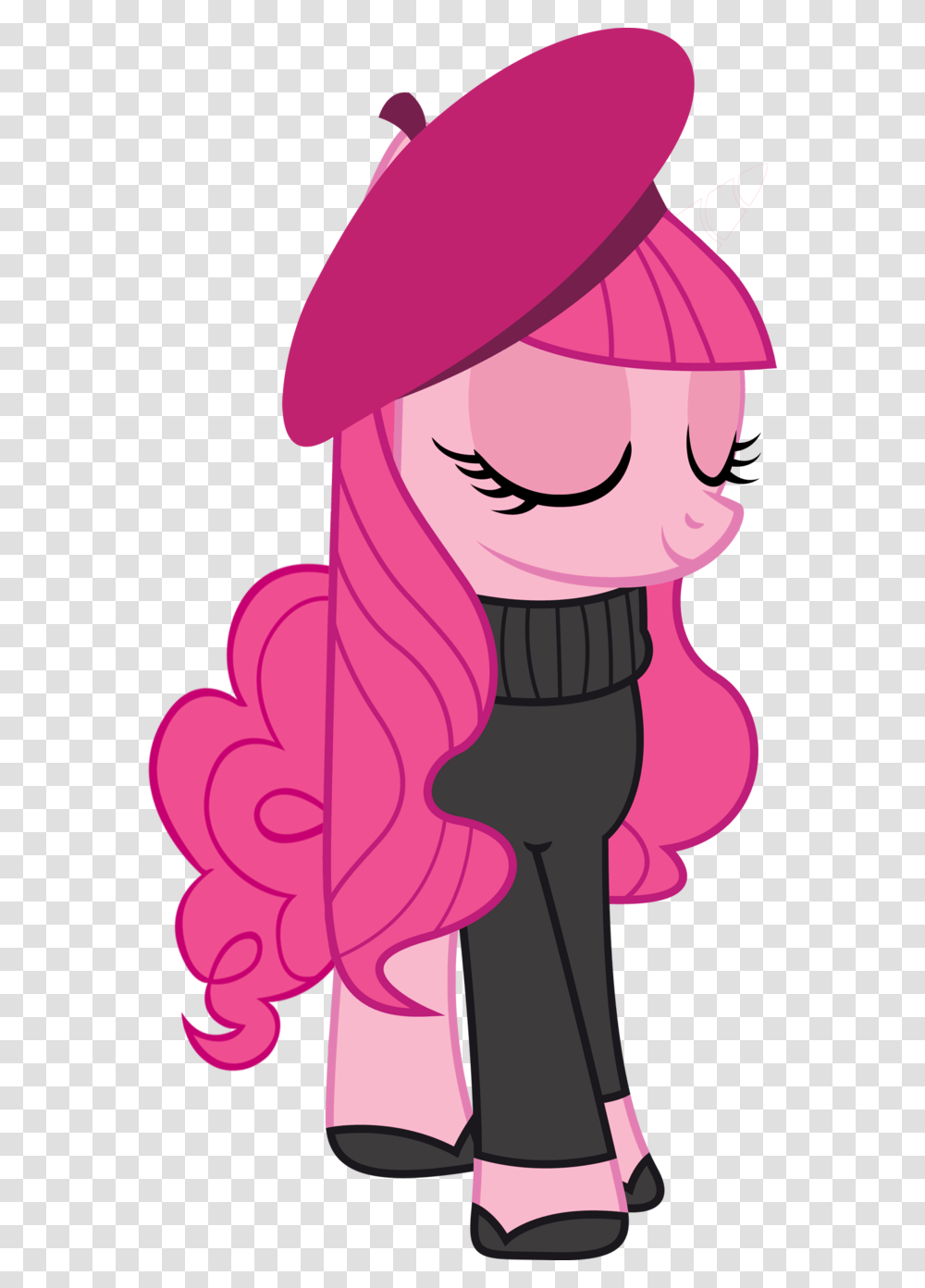 Beret Pinkie Pie Safe Mlp Dress Of Rarity, Face, Person, Drawing Transparent Png