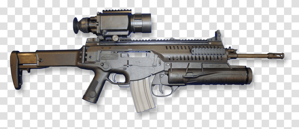 Beretta Ar With Thermal Sight And Grenade Launcher Assault Rifle, Gun, Weapon, Weaponry, Armory Transparent Png