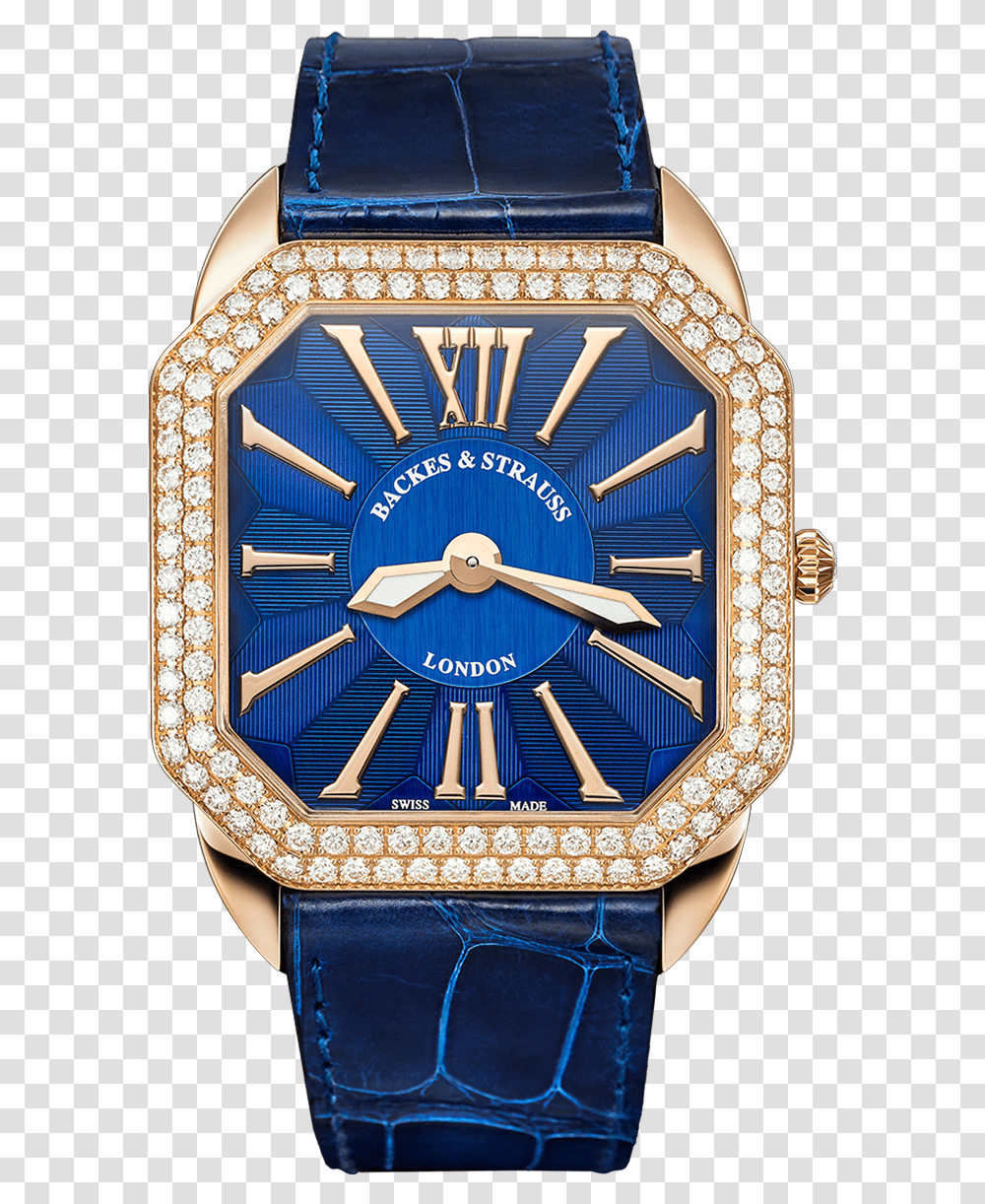 Berkeley Renaissance 43 Luxury Diamond Set Case Analog Watch, Wristwatch, Analog Clock, Clock Tower, Architecture Transparent Png