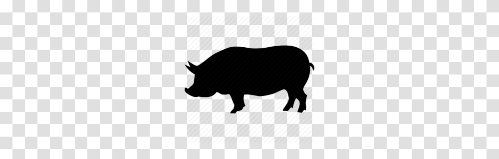 Berkshire Pig Clipart, Silhouette, Animal, Mammal, Buffalo Transparent Png