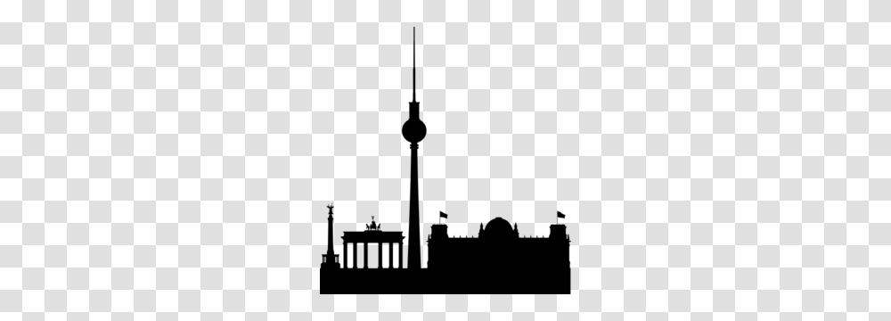 Berlin Skyline Black Simple Clip Art, Gray, World Of Warcraft Transparent Png