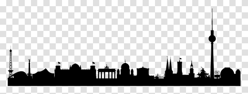 Berlin Skyline Urban Tv Tower Brandenburge Berlin Skyline, Gray, World Of Warcraft Transparent Png