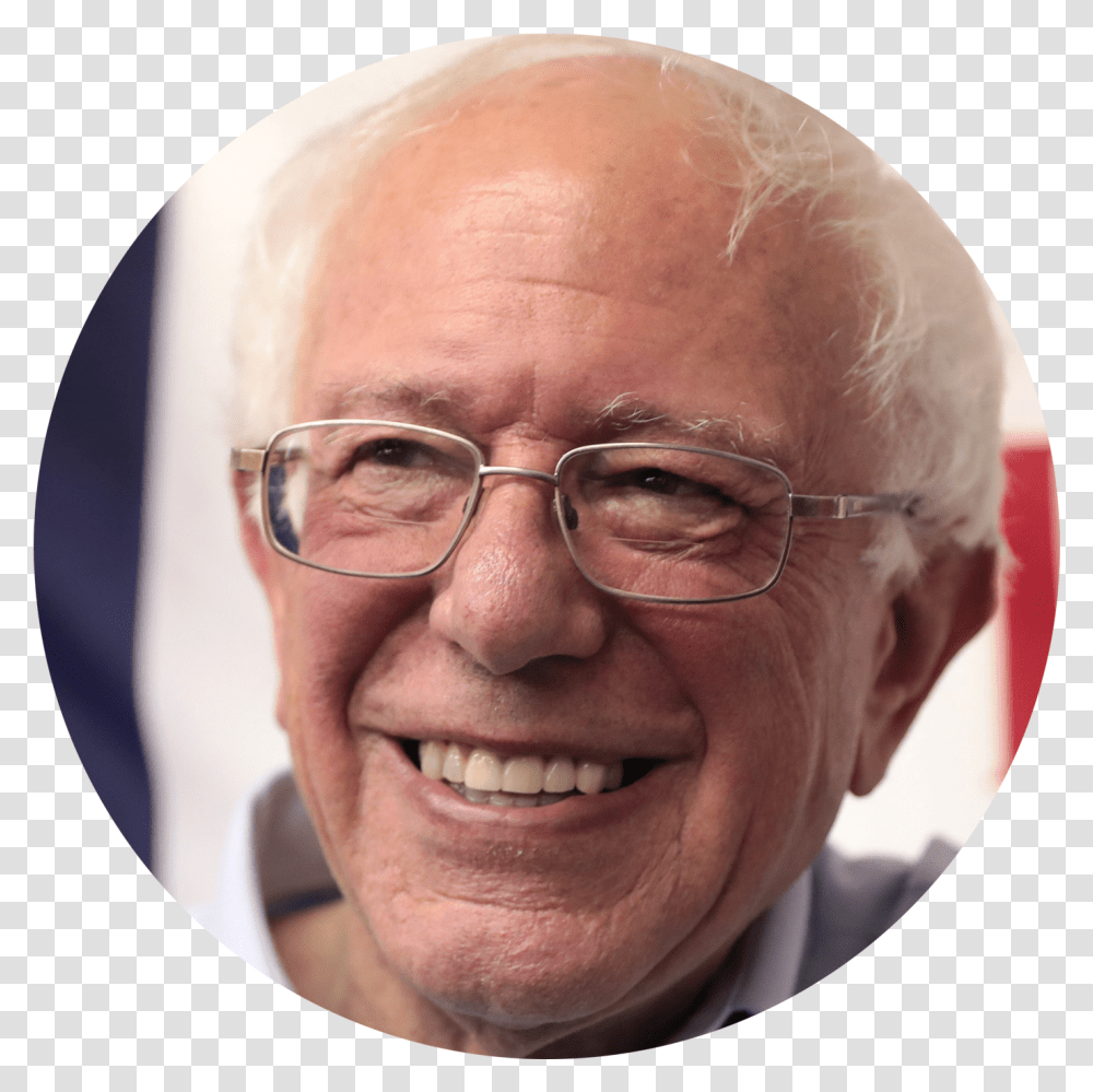 Bernie Sanders Circle Paaia Reasons Not To Vote For Biden, Head, Glasses, Accessories, Face Transparent Png