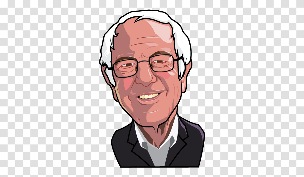 Bernie Sanders Clear Background, Head, Face, Person, Smile Transparent Png