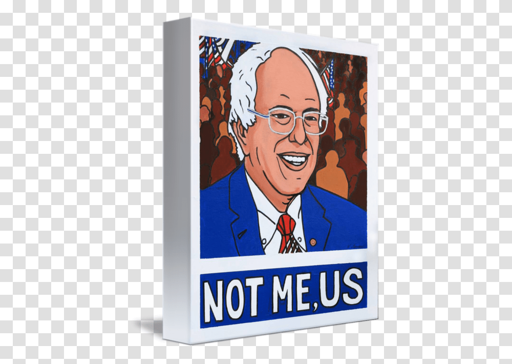 Bernie Sanders Not Me Us Cartoon, Poster, Advertisement, Label Transparent Png