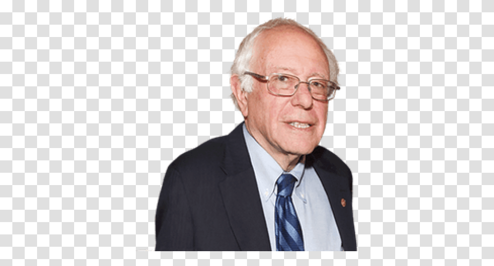 Bernie Sanders White Background, Person, Face, Tie, Accessories Transparent Png