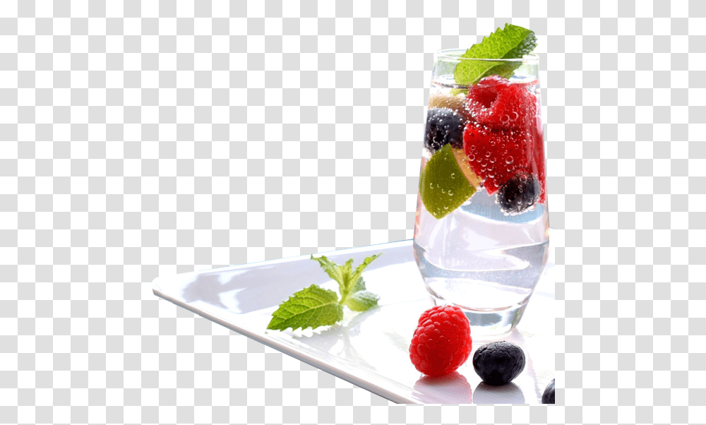 Berry Vodka And Tonic, Raspberry, Fruit, Plant, Food Transparent Png