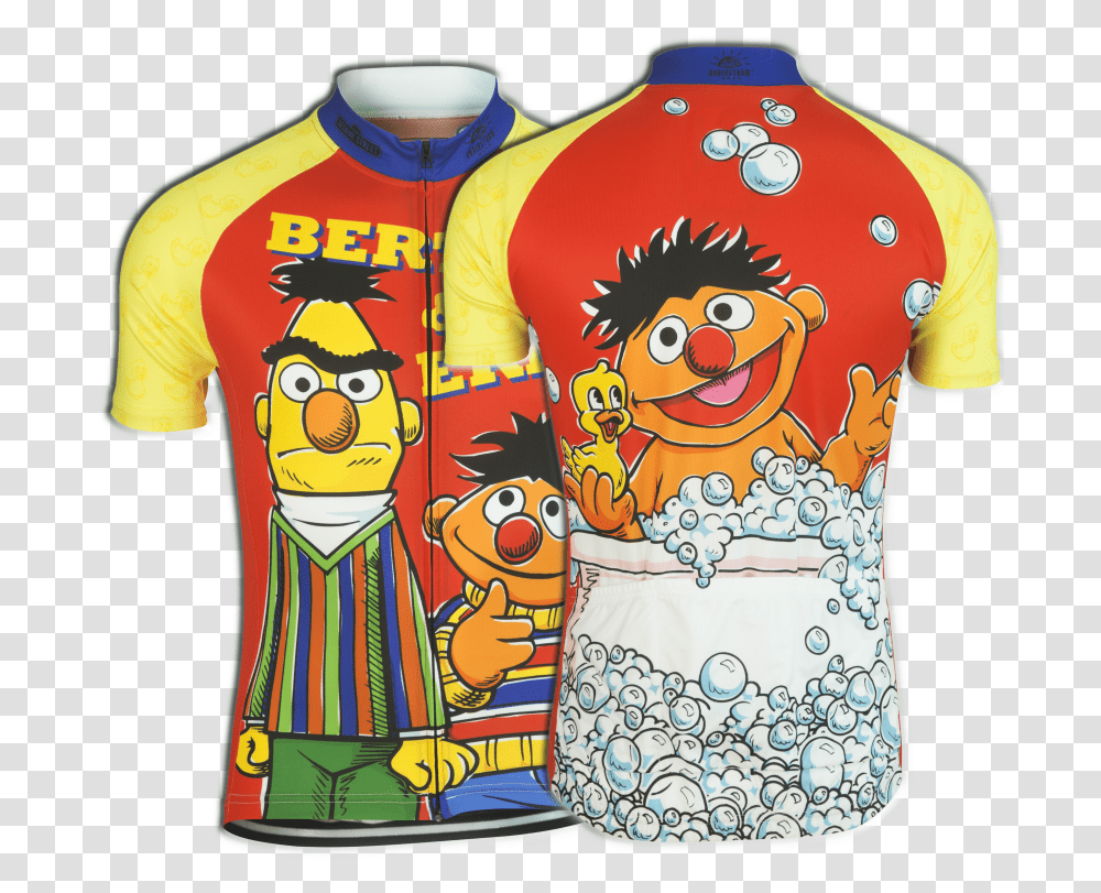 Bert Amp Ernie Cycling Jersey Sesame Street Ernie Bert Shirt, Apparel Transparent Png