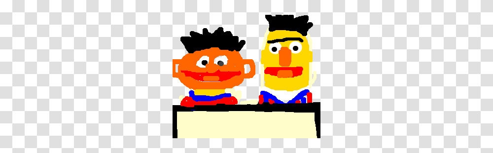 Bert And Ernie From Sesame Street Drawing, Food, Outdoors, Nature, Animal Transparent Png
