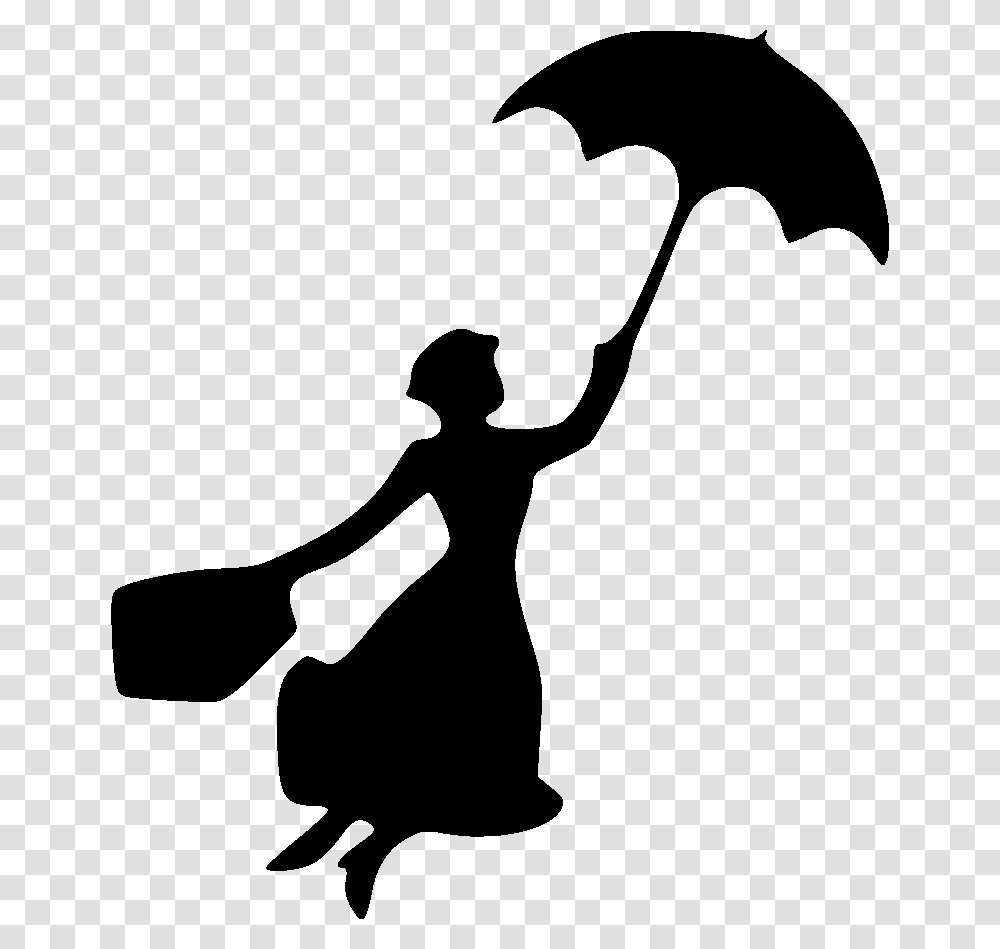 Bert Mary Poppins Silhouette Youtube Clip Art, Person, Human, Leisure Activities, Hammer Transparent Png