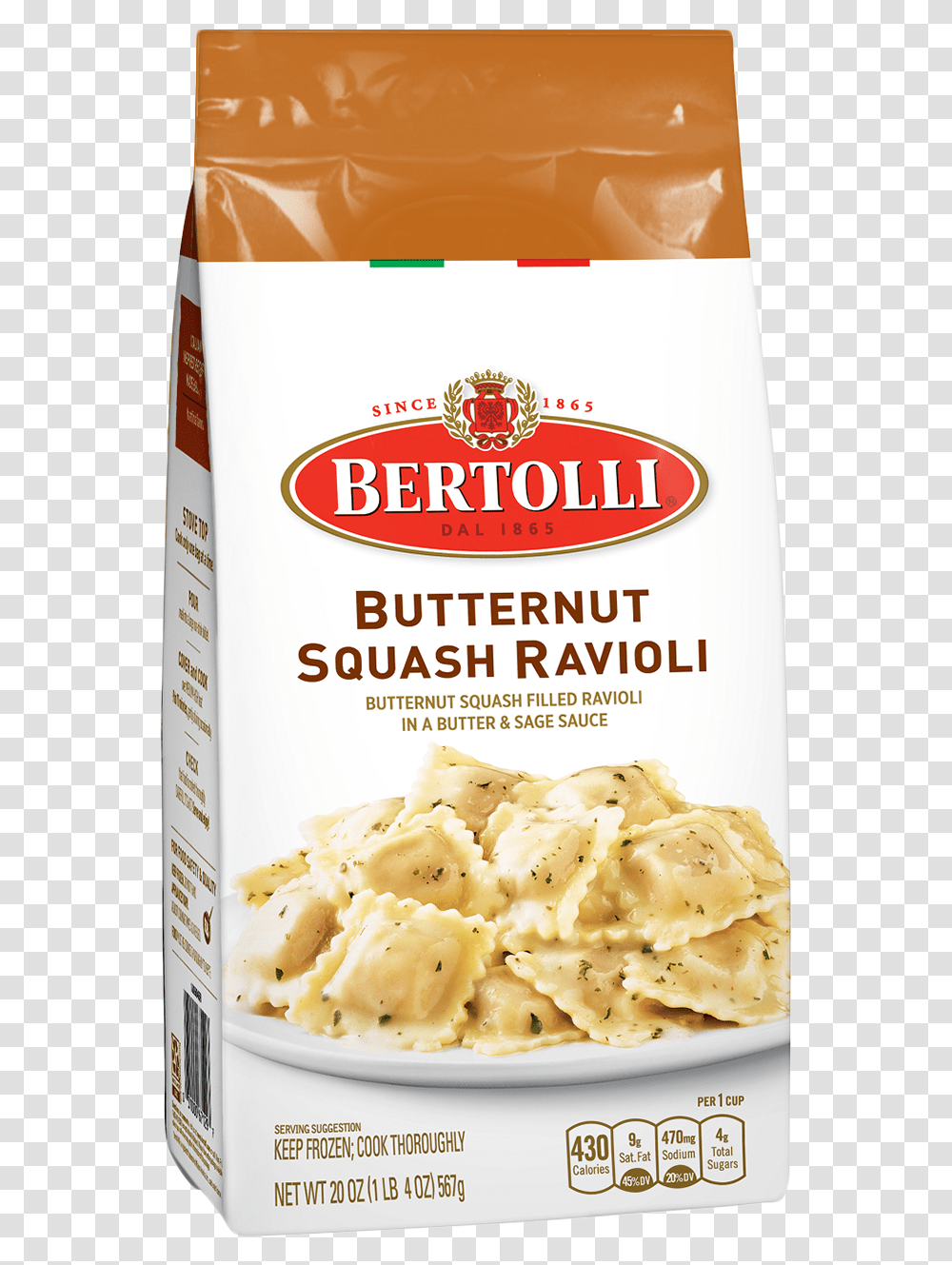 Bertolli Bagged Dinners, Food, Pasta, Ravioli, Ice Cream Transparent Png