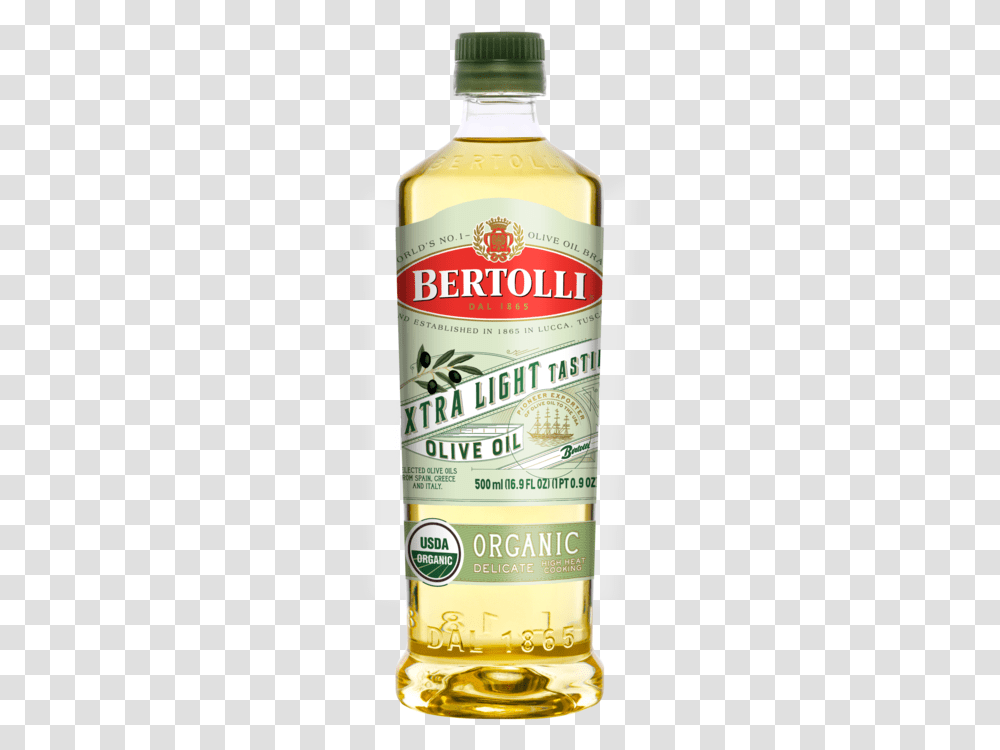 Bertolli Extra Light Tasting Olive Oil Organic Extra Light Olive Oil, Liquor, Alcohol, Beverage, Beer Transparent Png