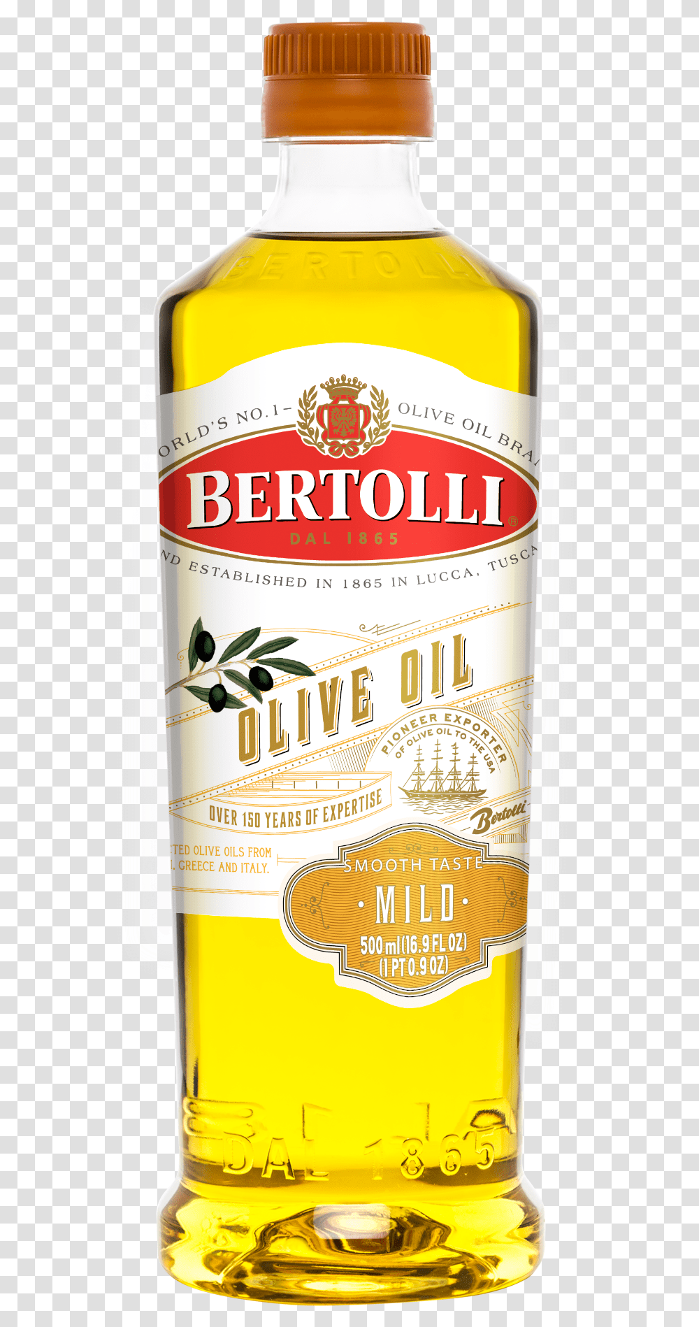 Bertolli Mild Olive Oil, Liquor, Alcohol, Beverage, Drink Transparent Png