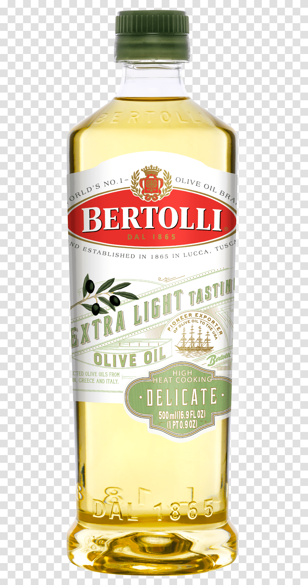 Bertolli Olive Oil Extra Light, Liquor, Alcohol, Beverage, Drink Transparent Png