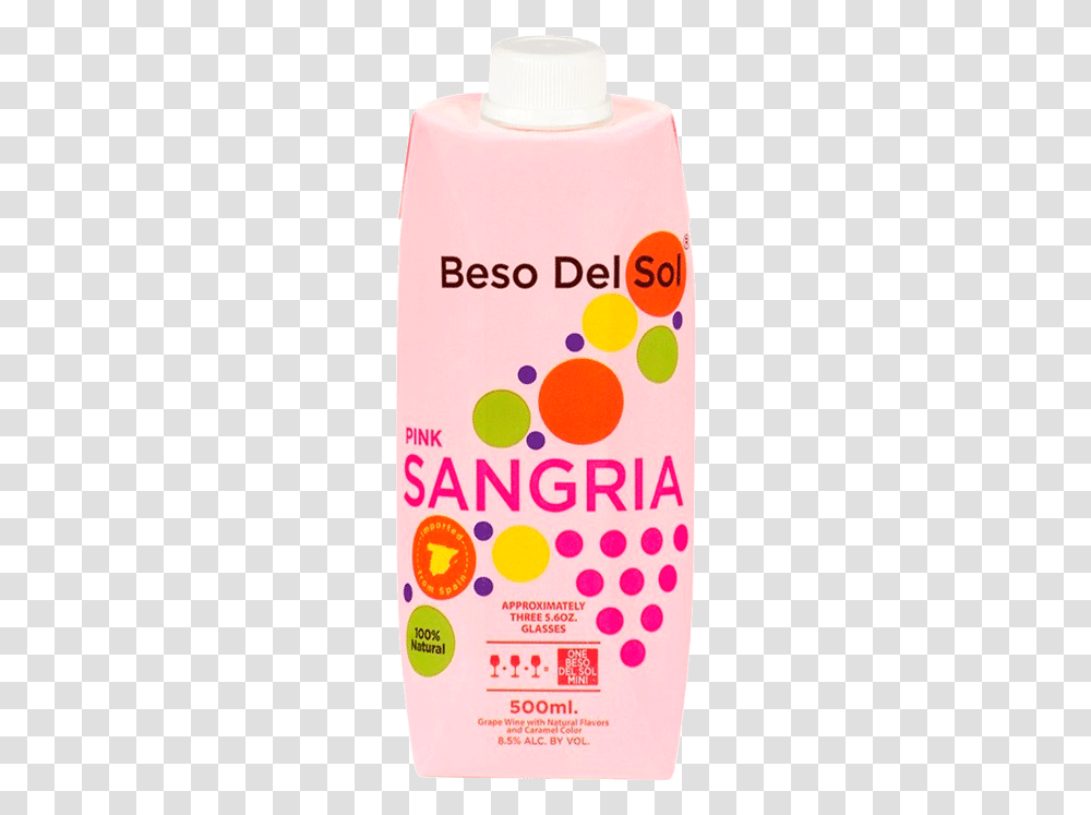 Beso Del Sol Rose Sangria Tetra Pack Beso Del Sol Sangria, Texture, Book, Leisure Activities, Bottle Transparent Png