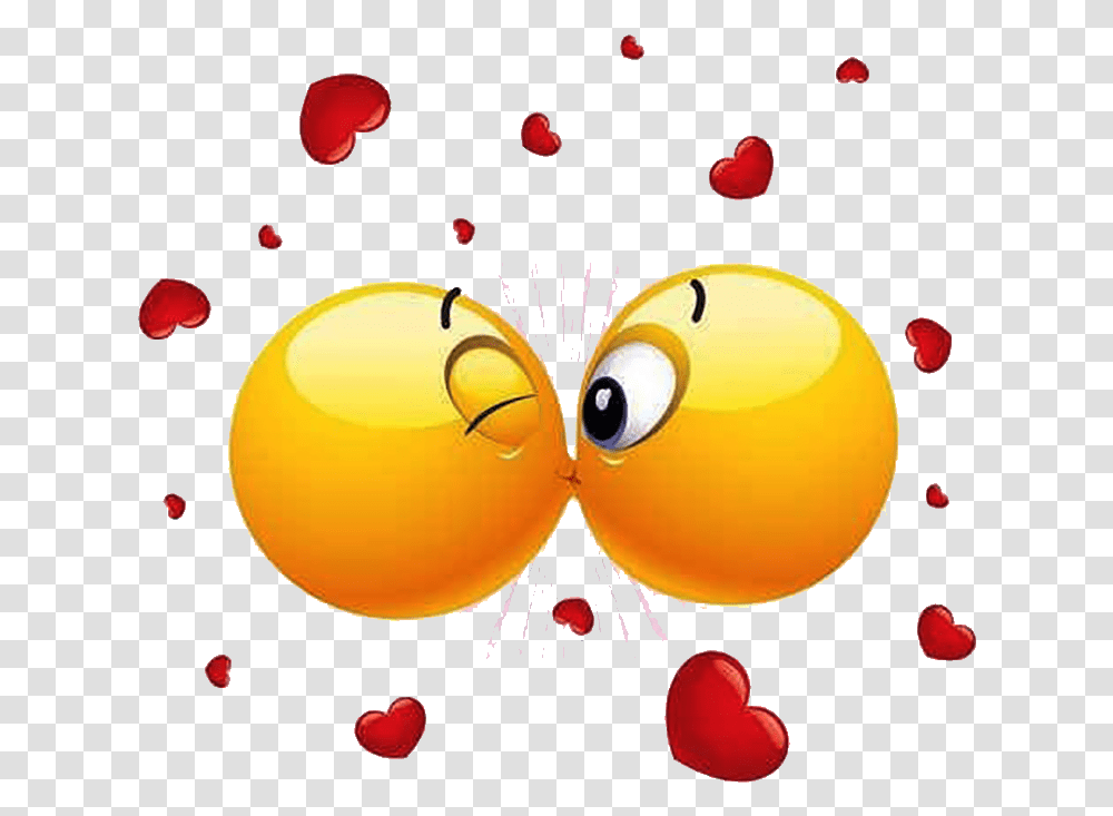 Beso En La Boca Passionate Kiss Kiss Emoji, Balloon, Plant Transparent Png