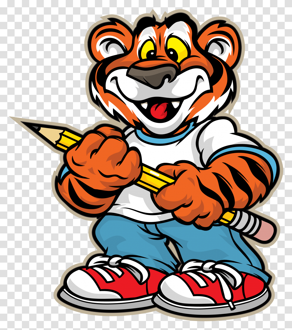 Bessemer City Middle School Tiger Clipart, Performer, Clown Transparent Png