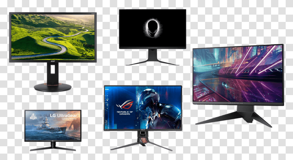 Best 1080p 240hz Monitors Acer Xf240h Bmjdpr, Screen, Electronics, Display, LCD Screen Transparent Png