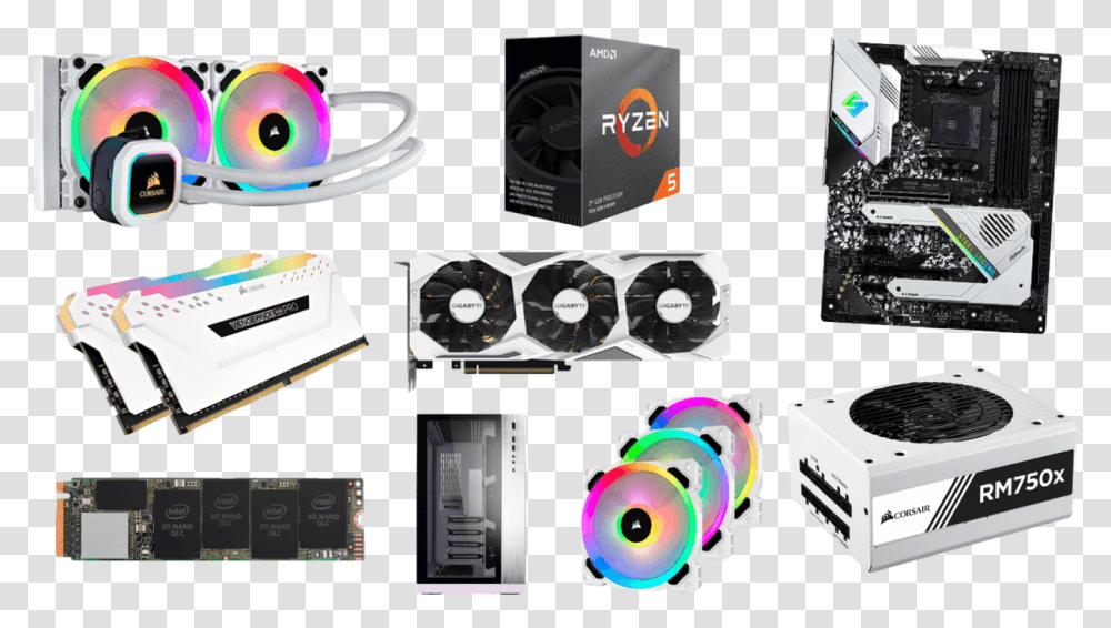 Best 1440p 144hz White Gaming Pc Build White Gaming Pc Builds, Toy, Disk, Electronics, Computer Transparent Png