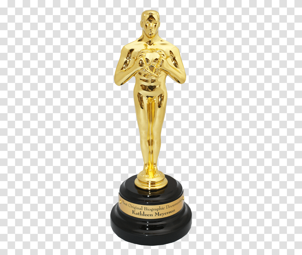 Best Actress Oscar Trophy, Person, Human, Bronze, Gold Transparent Png