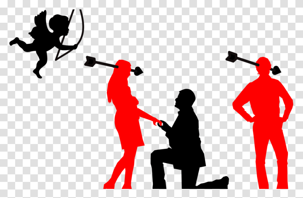 Best April Fools Pranks Of Silhouette Man And Woman, Person, Leisure Activities, People Transparent Png
