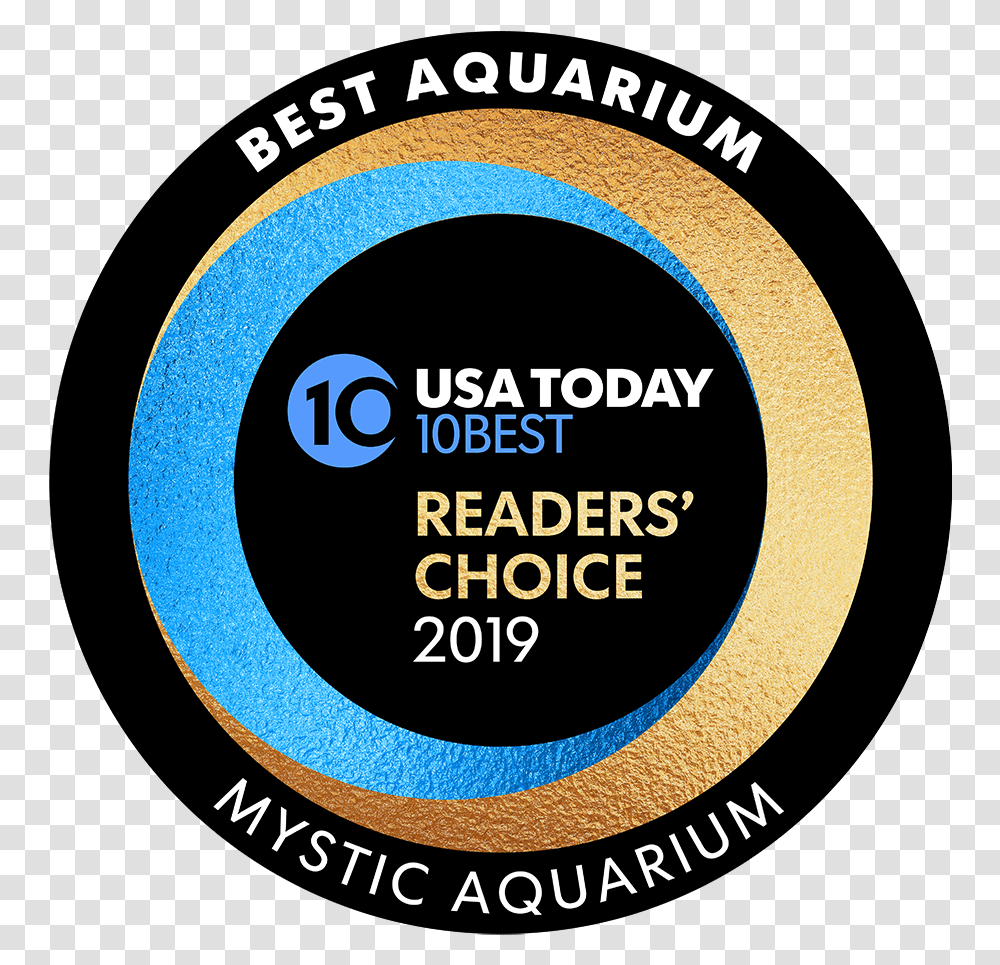 Best Aquarium 2019 Badge Usa Today Top, Label, Logo Transparent Png