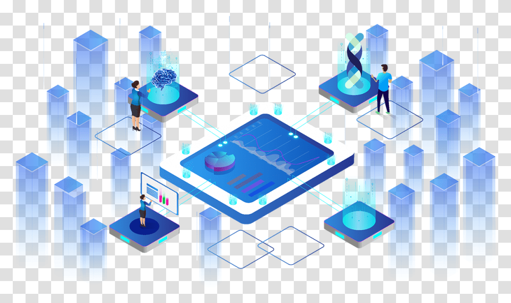 Best Artificial Intelligence Solution Provider Technology Illustration, Person, Network, Building, People Transparent Png
