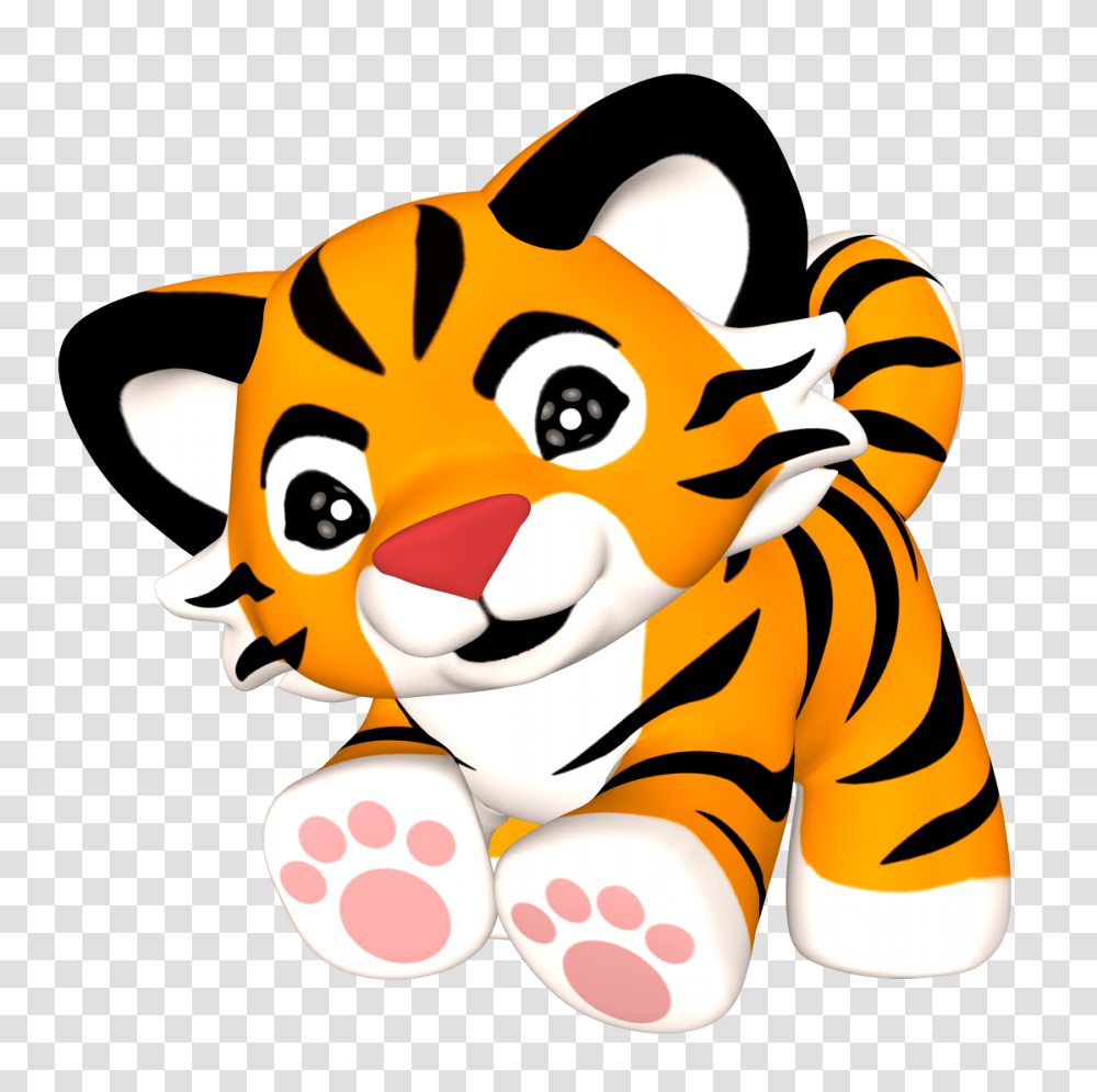 Best Baby Tiger Clipart, Toy, Animal, Label Transparent Png