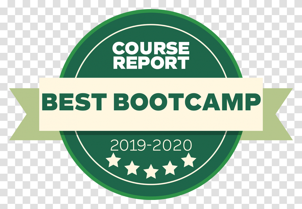 Best Bootcamp Badge Course Report Green, Label, Logo Transparent Png