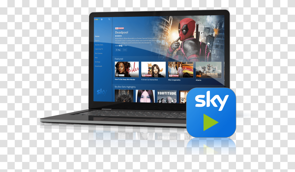 Best Browsers To Stream Sky Go Sky Go, Pc, Computer, Electronics, Laptop Transparent Png