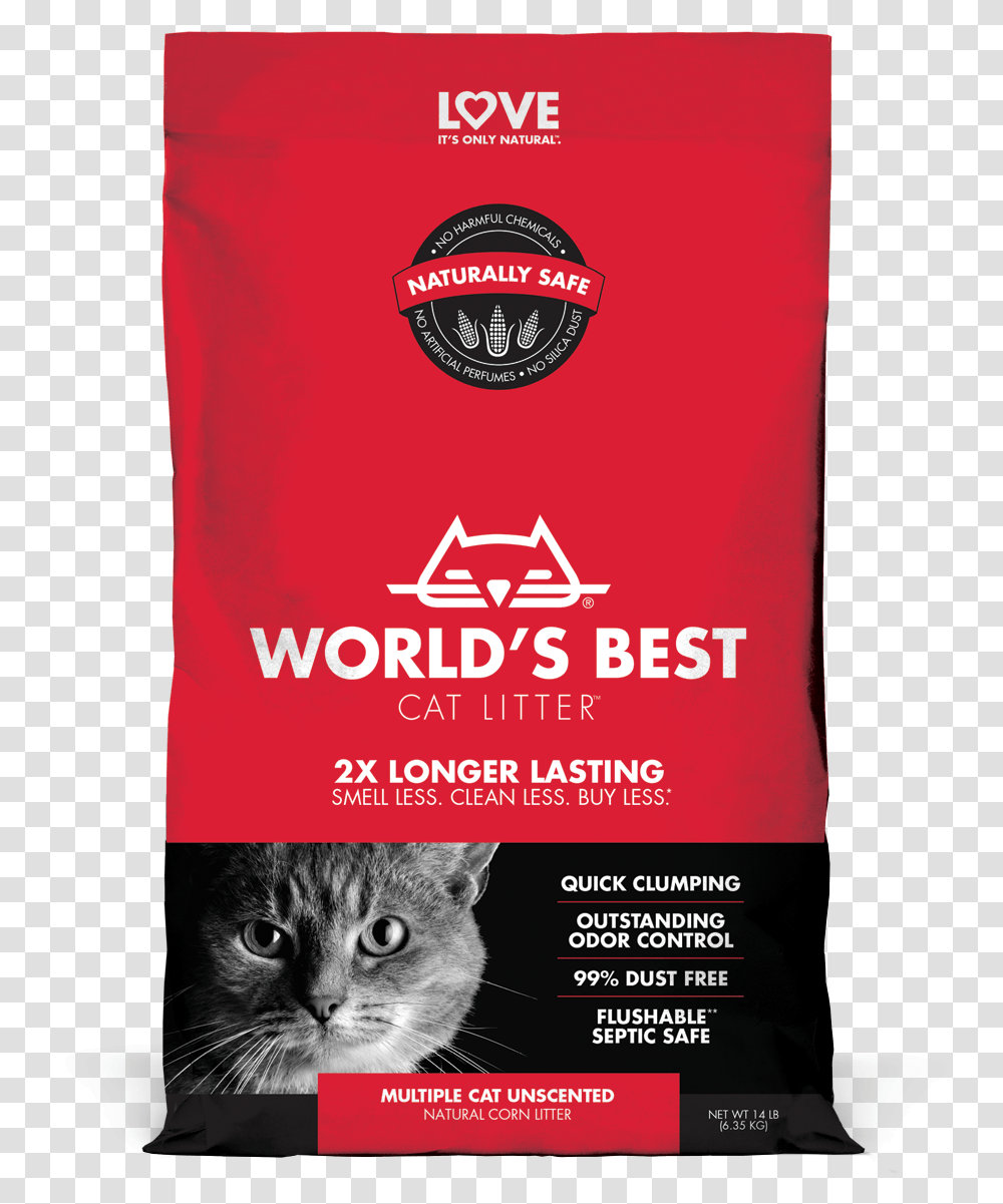 Best Cat Litter Natural For Cats & Kittens Best Cat Litter, Advertisement, Poster, Pet, Mammal Transparent Png