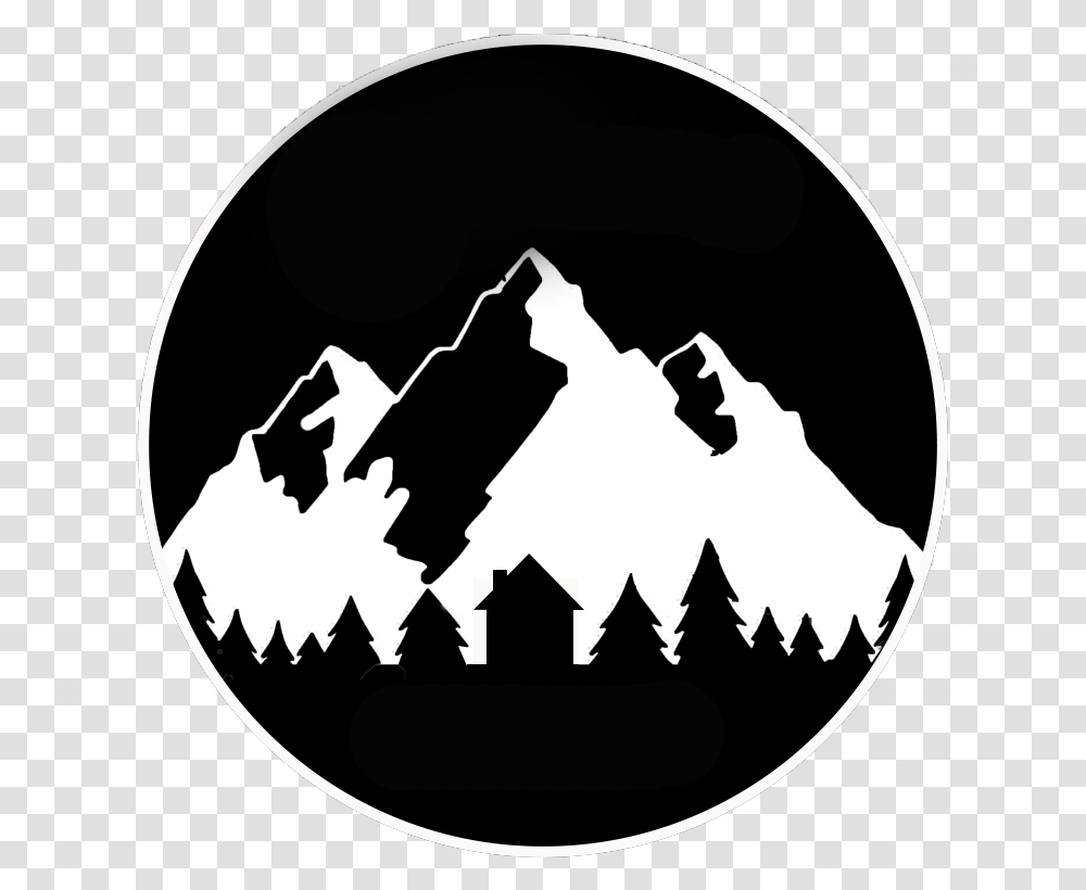Best Coast All Black Backgroundmntnsonly Copy Lake Silhouette In Circle, Stencil, Batman Logo Transparent Png