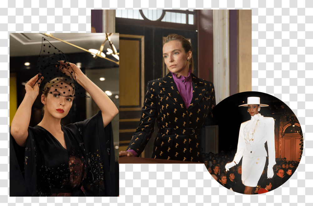 Best Costumes Smell Ya Later Killing Eve, Person, Overcoat, Evening Dress Transparent Png