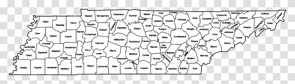 Best Deer Hunting Counties Tennessee, Map, Diagram, Plot, Atlas Transparent Png