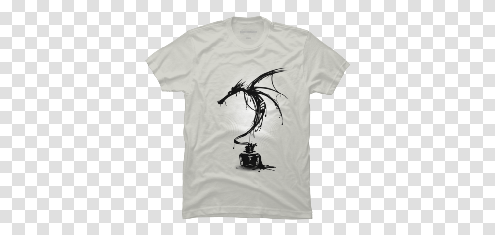 Best Dragon T Shirts Tanks And Hoodies Design By Humans T Shirt Design Black Ink, Clothing, Apparel Transparent Png