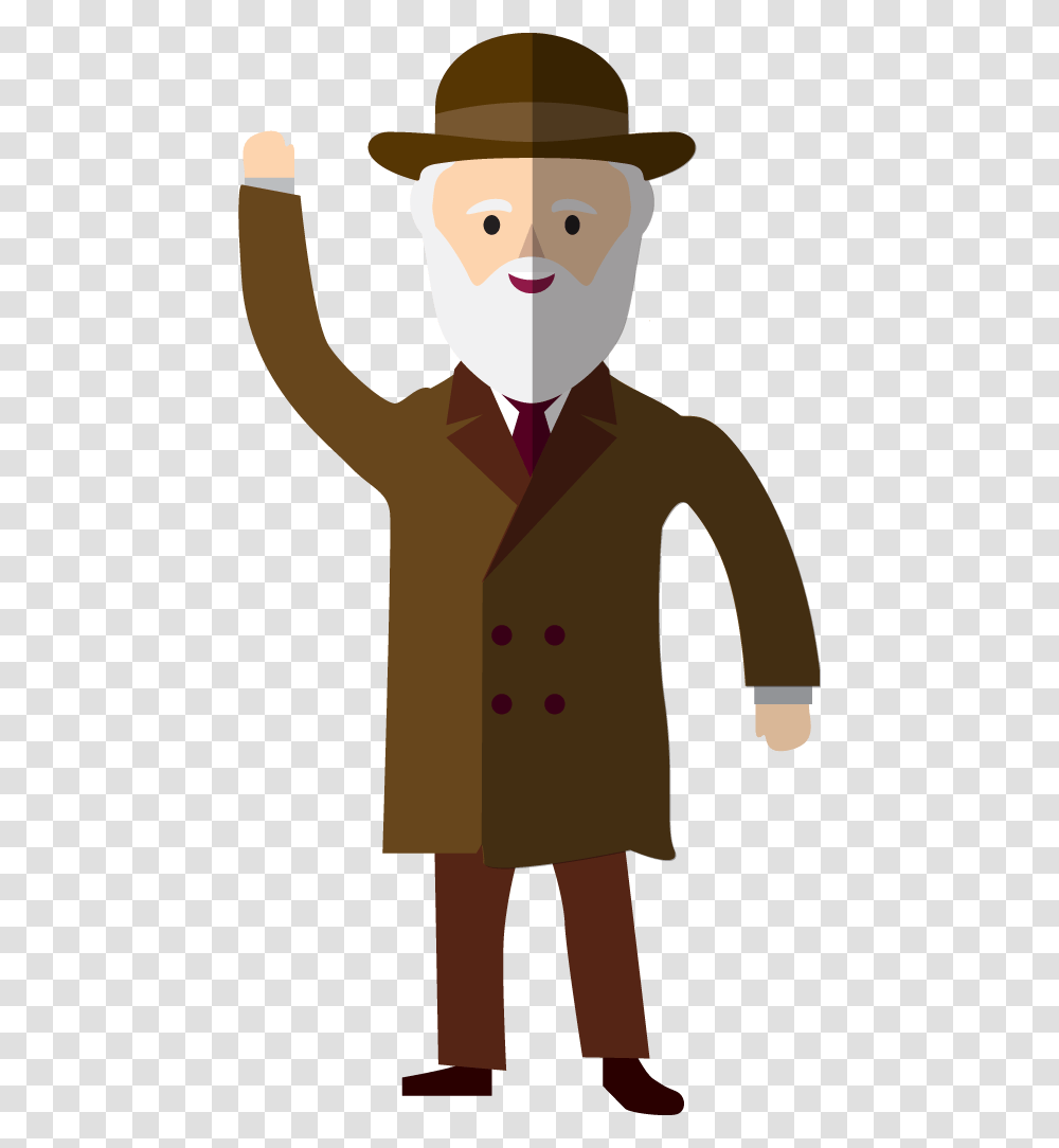 Best Evolution Posters Ready Easy Charles Darwin Cartoon, Person, Coat, Tie Transparent Png